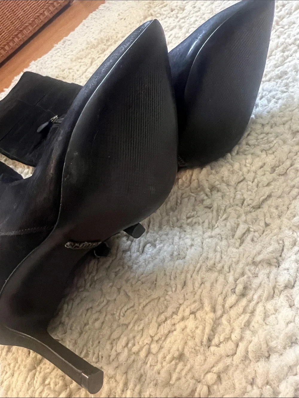 SCHUTZ Black Over-the-Knee Lace-Up Stiletto Boots